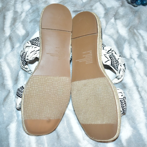 BP BLACK NATURAL BRAIDED SLIDE SANDAL NIB - Picture 6 of 8